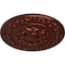 Ekena Millwork Sydney Ceiling Medallion (Fits Canopies up to 5 3/4"), Hand-Painted Antique Copper, 27 3/4"OD x 2"P CM27SYACS - alternate 4